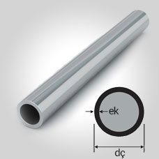 Alüminyum Boru Dış Çap 260 mm Et Kal 35 mm